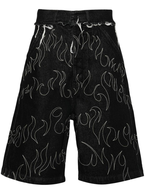 Photo: AIREI - Big Fit Denim Shorts Woven