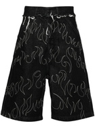 AIREI - Big Fit Denim Shorts Woven