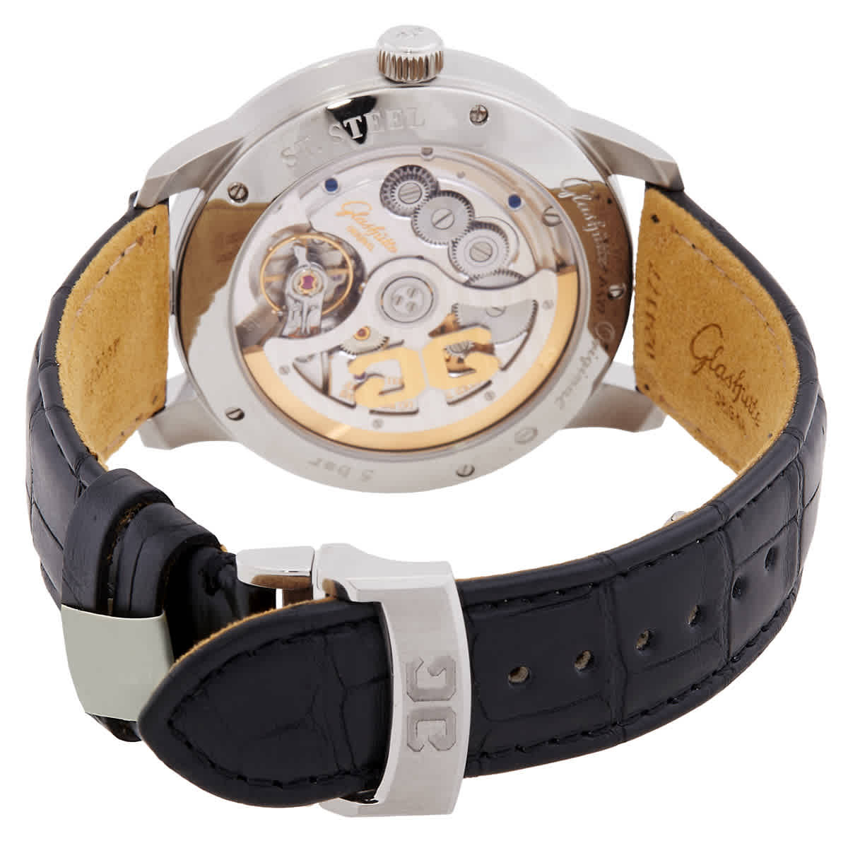 Glashutte Original Senator Excellence Automatic Moon Phase Blue Dial Mens Watch 1-36-04-04-02-50