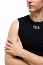 Diesel Stainless steel band ring - Rings - Unisex - Silver