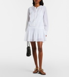 Veronica Beard Marguerite cotton-blend voile minidress