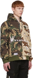 AAPE by A Bathing Ape Khaki Nylon Reversible Jacket