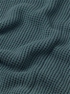 Rag & Bone - ICONS Dexter Waffle-Knit Cotton Sweater - Blue