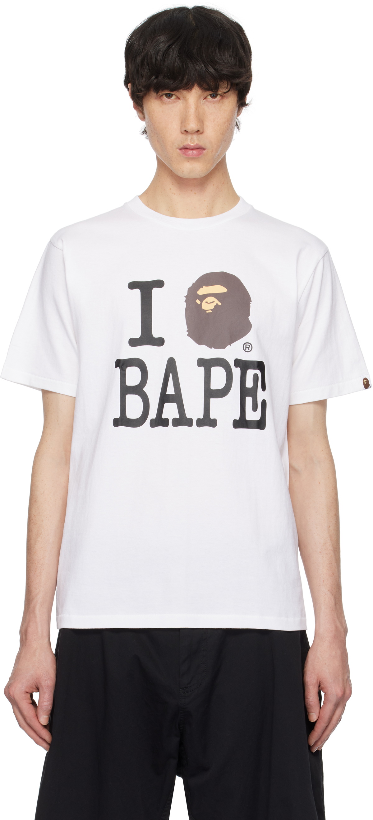 BAPE White 'I Love Bape' T-shirt A Bathing Ape