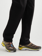 Salomon - XT-4 Leather-Trimmed Mesh Sneakers - Yellow