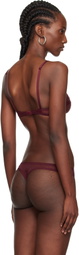 Yasmine Eslami Burgundy Serena Soft Bra
