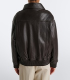 Yves Salomon Leather blouson jacket