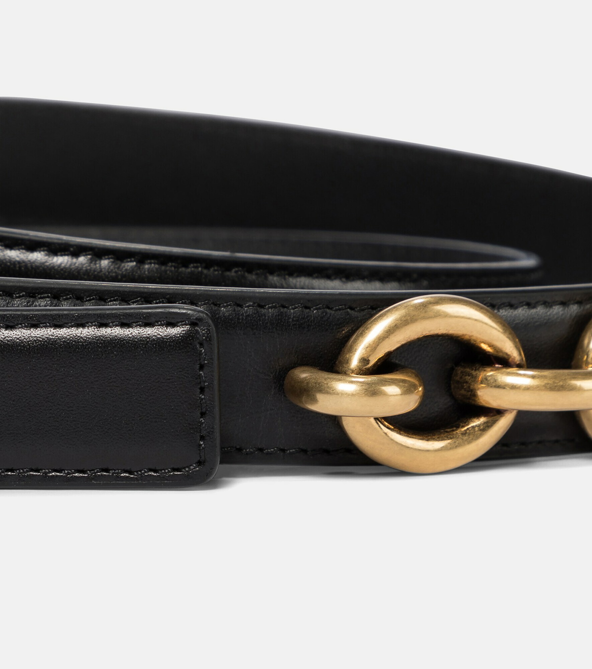 Saint Laurent - Le Maillon leather belt Saint Laurent