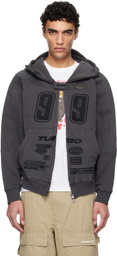 AAPE by A Bathing Ape Black AAPE Main Zip-Up Hoodie