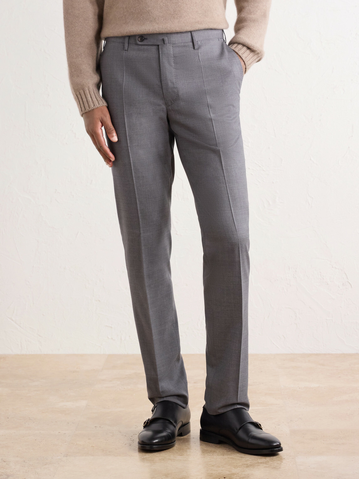Slowear - Incotex Straight-Leg Tropical Wool Suit Trousers - Gray