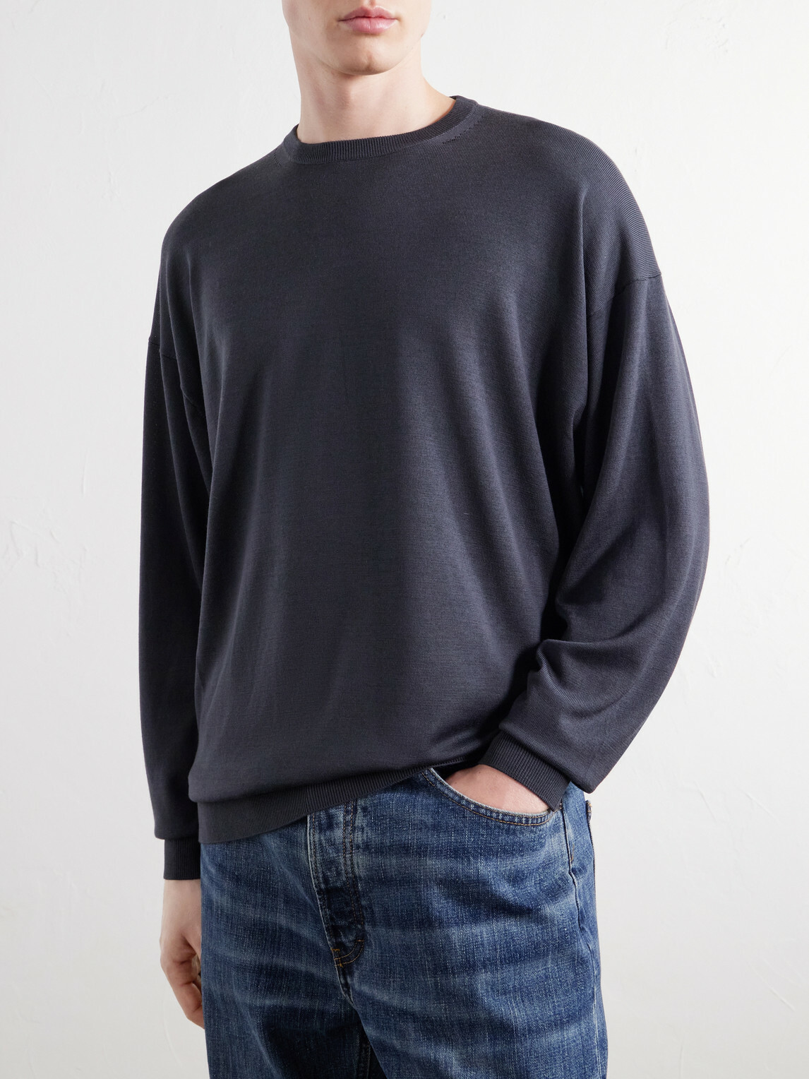 Graphpaper - Wool Sweater - Blue