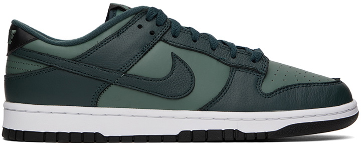 Photo: Nike Navy & Green Dunk Low Retro PRM Sneakers