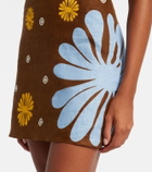 Cala de la Cruz Venta halterneck floral minidress