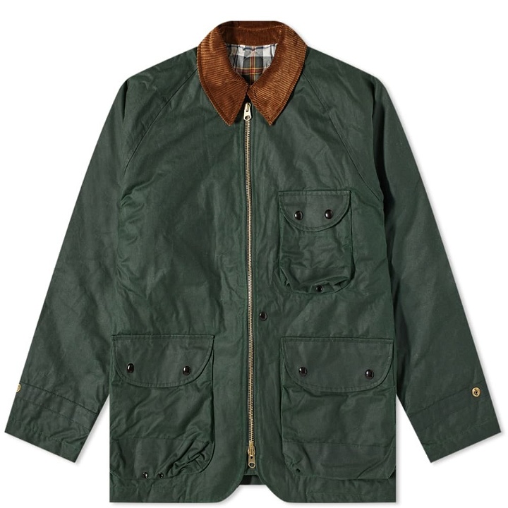 Photo: Drake's Men's Waxed Cotton Coverall Jacket in Green
