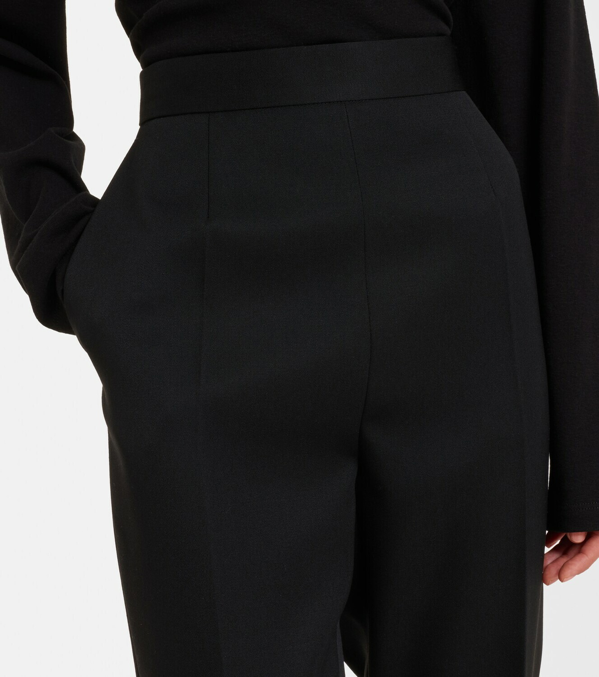 The Row Eranza wool straight pants
