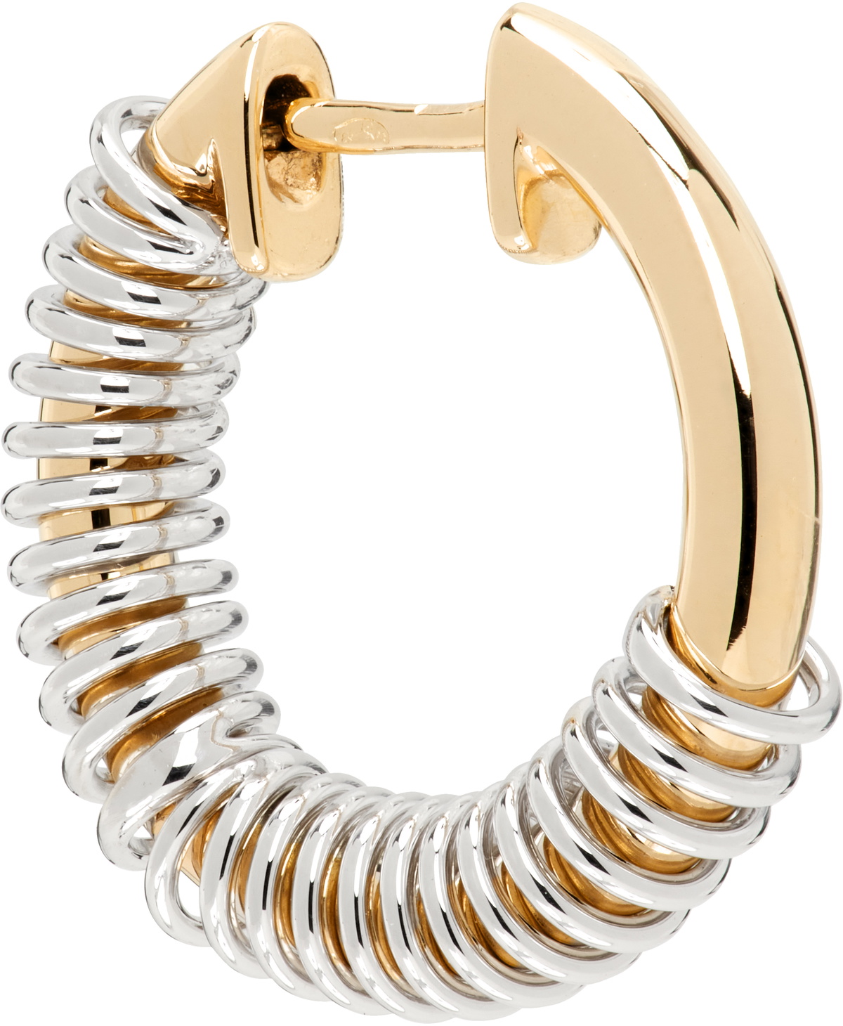Rainbow K Gold & White Gold Versus Small Single Earring