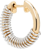 Rainbow K Gold & White Gold Versus Small Single Earring