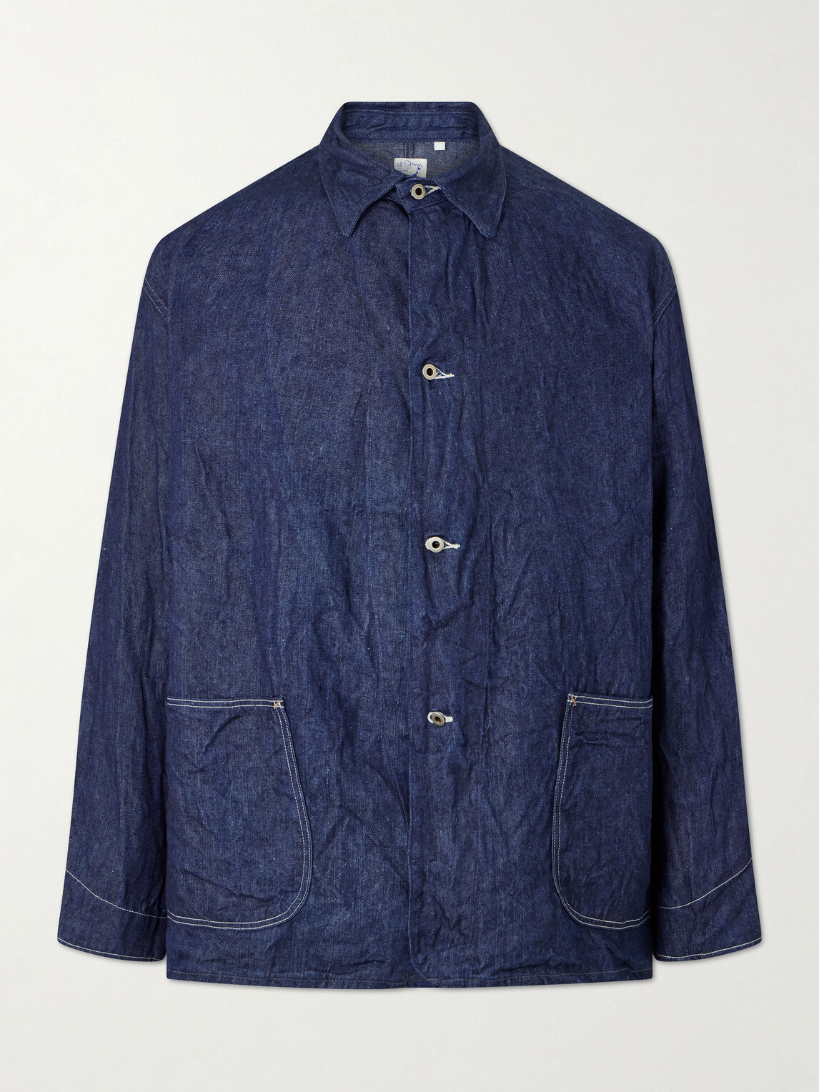 OrSlow - Linen Denim Jacket - Blue
