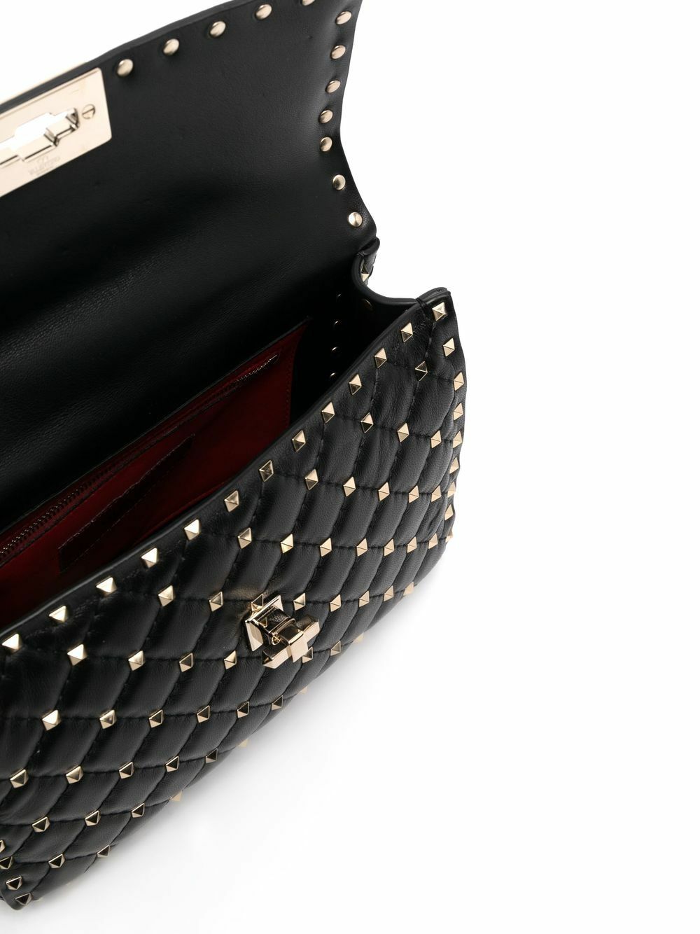 VALENTINO GARAVANI Rockstud Spike Leather Shoulder Bag Valentino Garavani