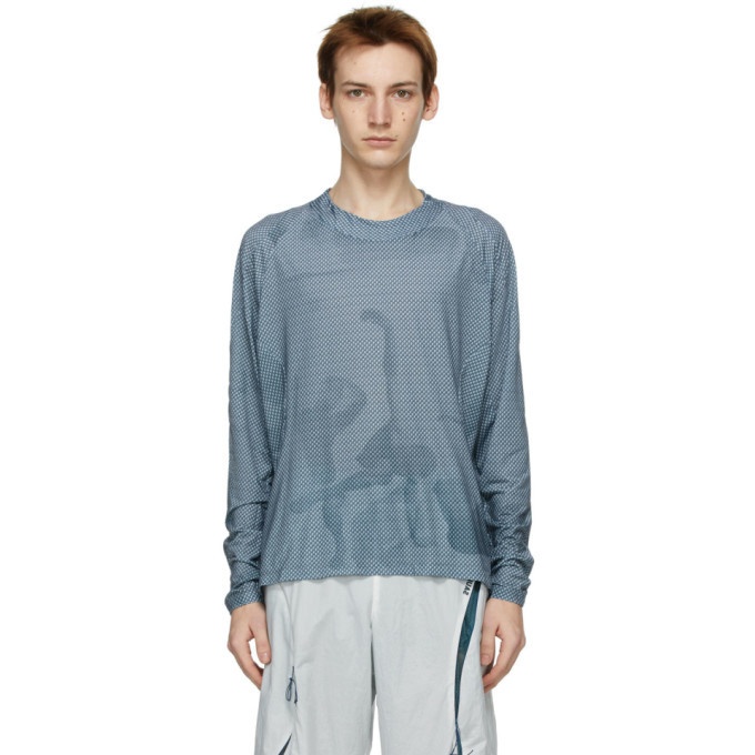 Photo: Saul Nash SSENSE Exclusive Blue See Me From Afar Illusion Long Sleeve T-Shirt