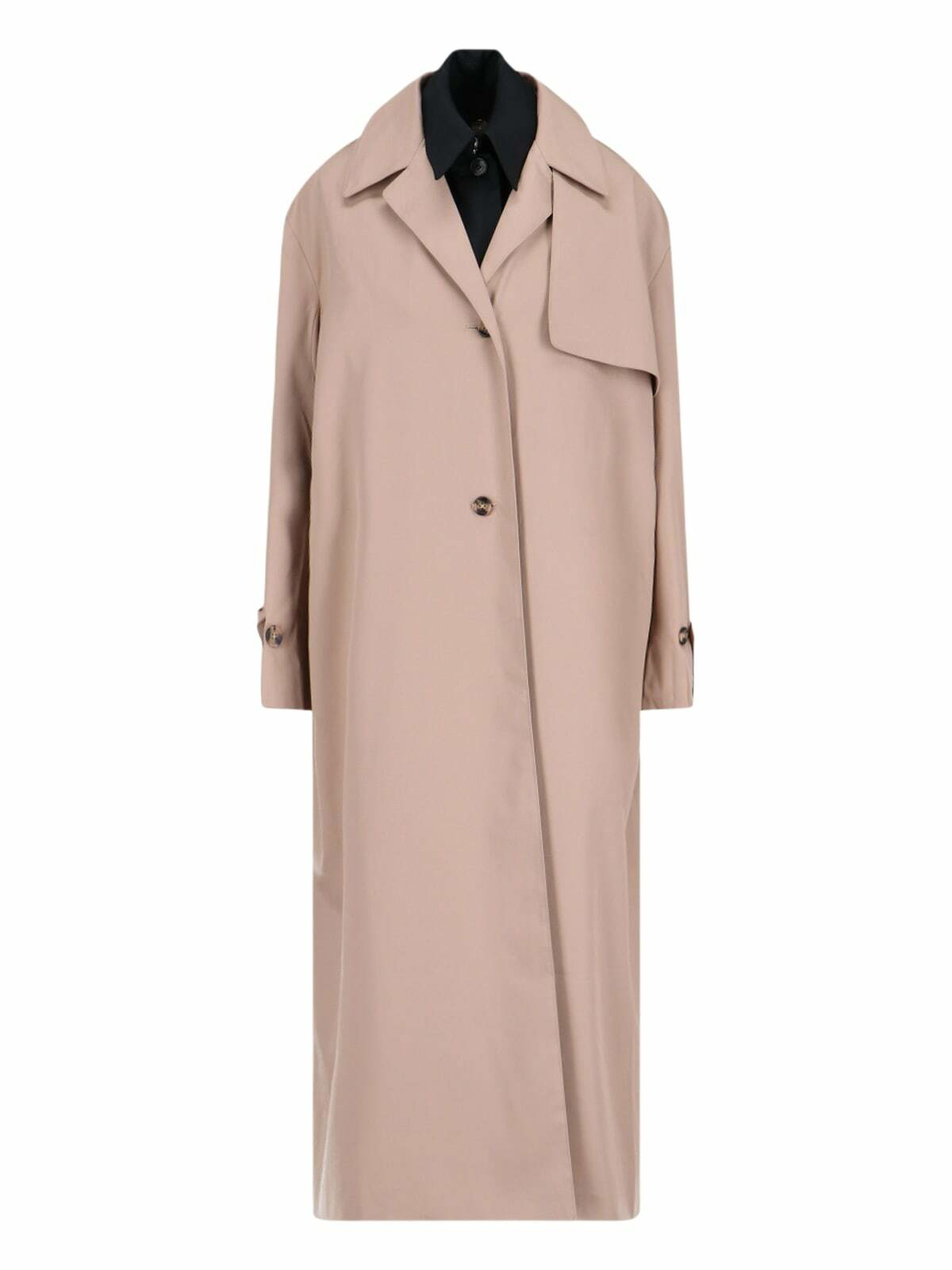 コート ROKH Women Trench Coats R8CA237VM37BEIGEBLACK Beige Rokh Oversized belted-waist Trench Coat | Brown | FARFETCH
