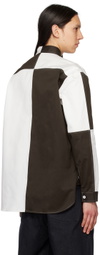 3MAN Brown & White Colorblock Polo