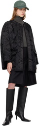 The Frankie Shop Black Teddy Quilted Jacket
