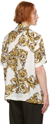 Versace Jeans Couture White Regalia Baroque Short Sleeve Shirt