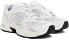New Balance White & Purple 530 Sneakers