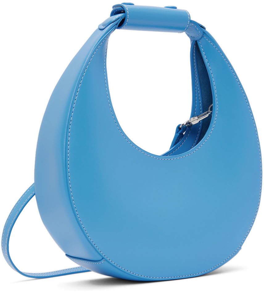 Staud Blue Mini Moon Bag