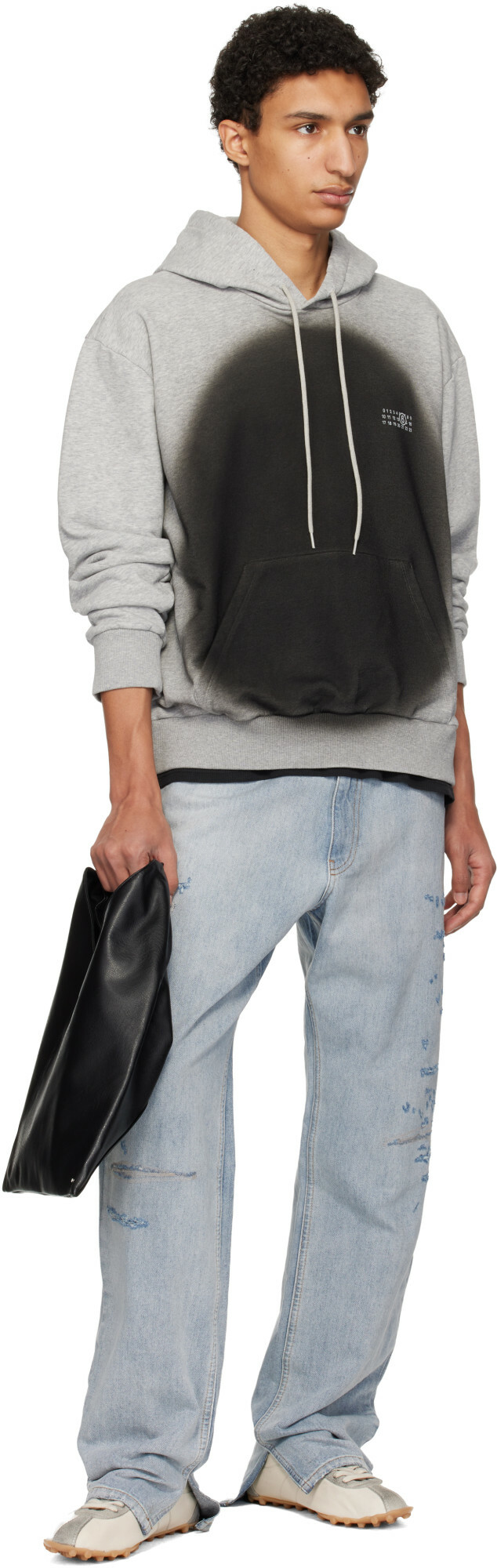 MM6 Maison Margiela Black Small Triangle Tote