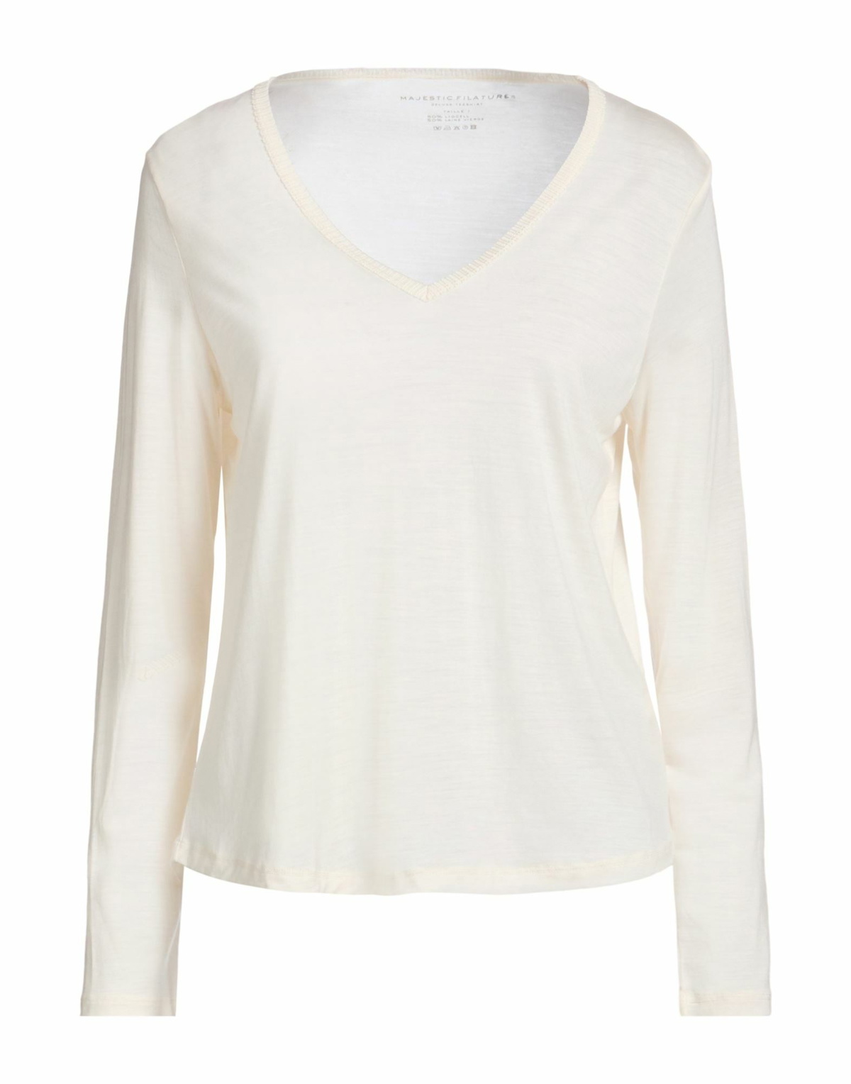 Majestic Filatures Womens T-shirt in Ivory