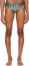 Jean Paul Gaultier Black 'The Spirale' Swim Briefs