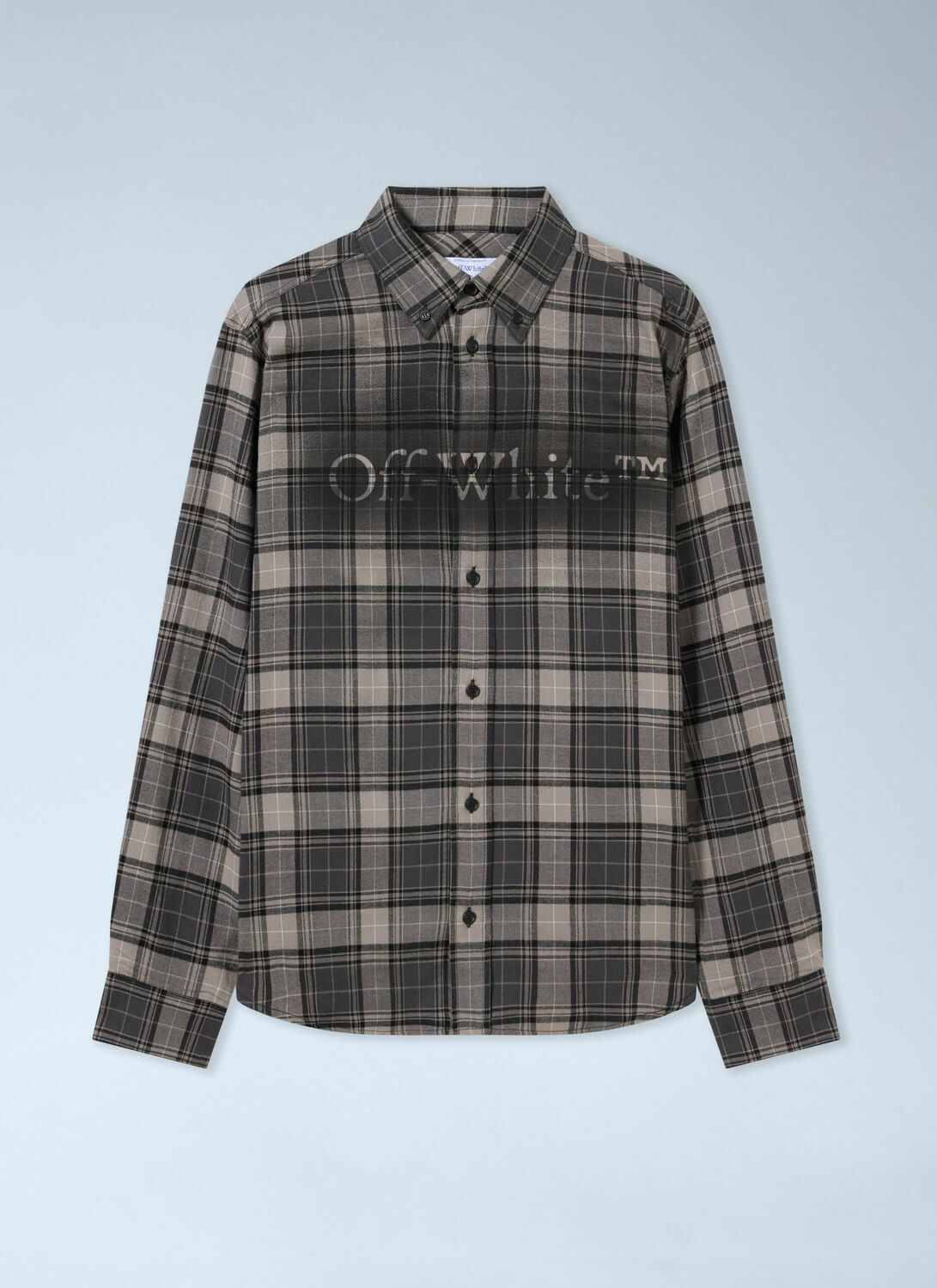 Off-White Spray Book Check Flannel Shirt