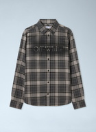 Off-White Spray Book Check Flannel Shirt