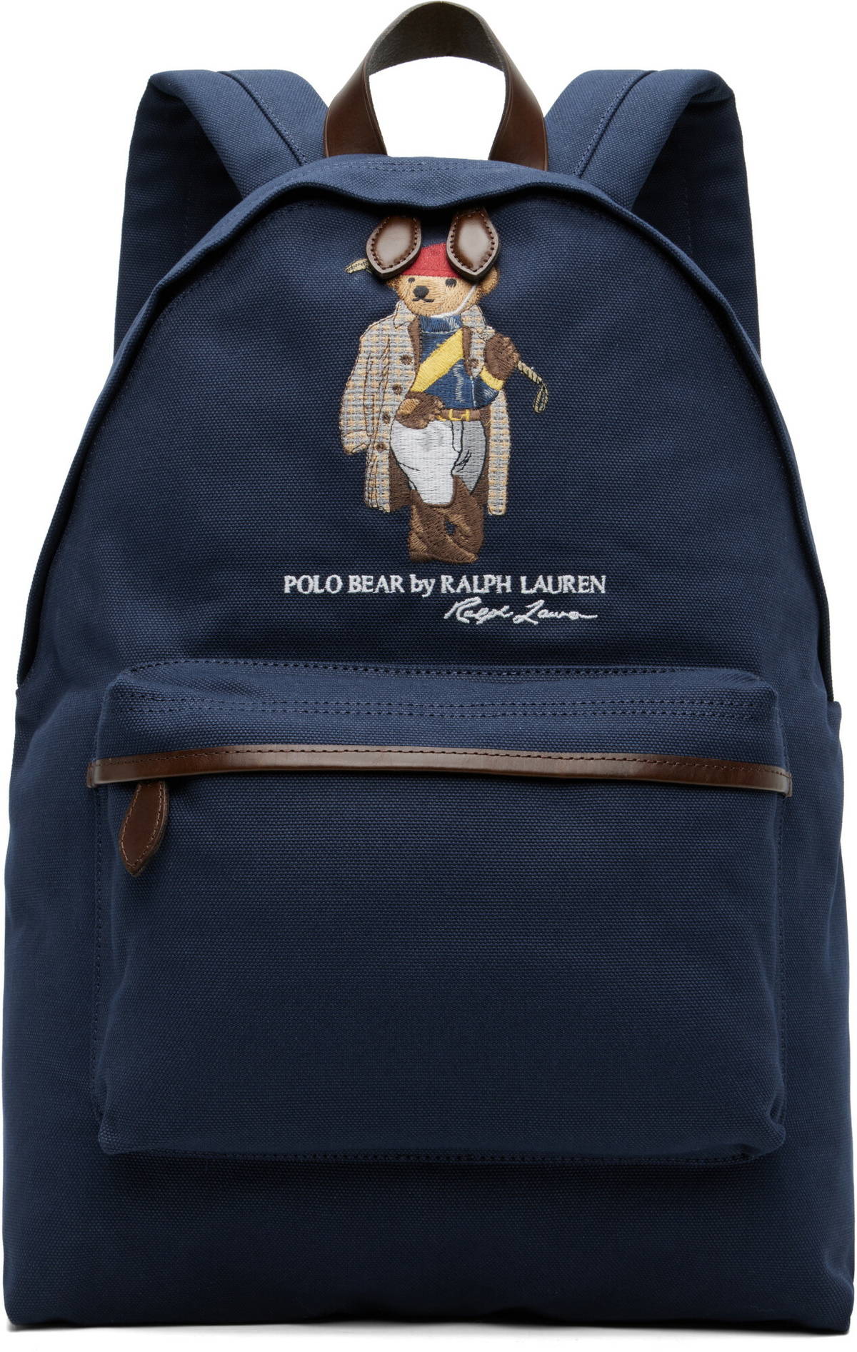 Polo Ralph Lauren Navy Polo Bear Canvas Backpack
