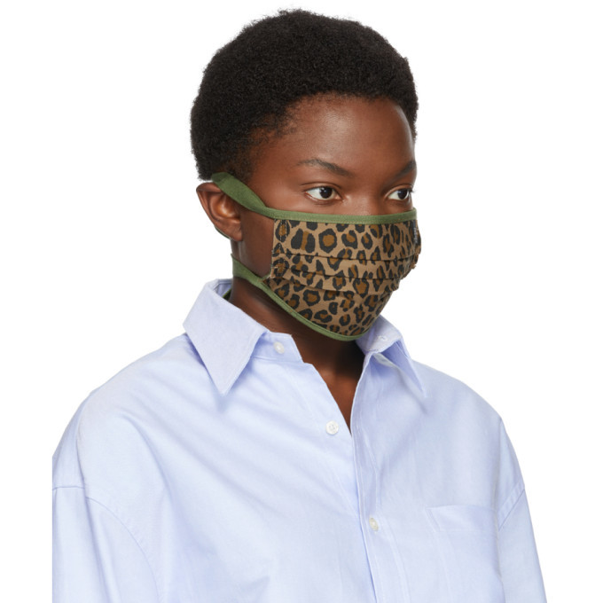 R13 Tan and Green Surplus Leopard Mask R13