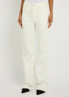 Nili Lotan Joan Straight-leg Jeans Cream