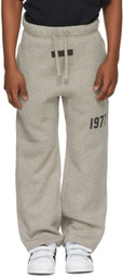 Essentials Kids Grey '1977' Relaxed Lounge Pants