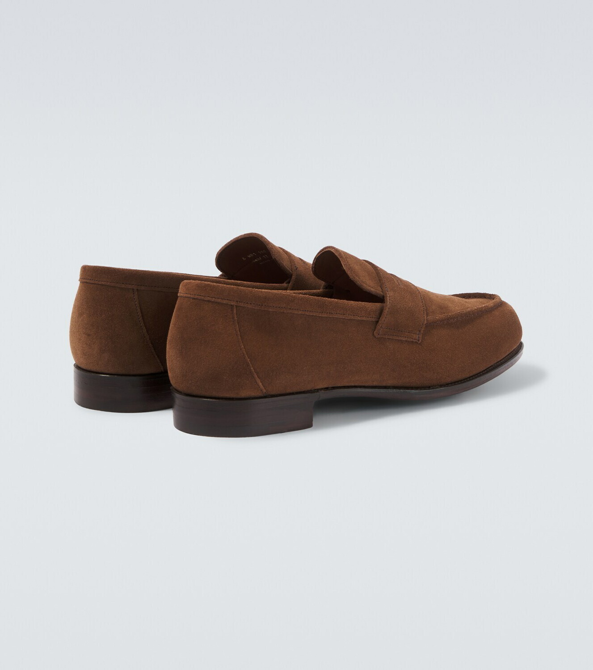 George Cleverley Cannes suede penny loafers