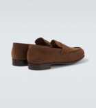 George Cleverley Cannes suede penny loafers