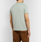 Officine Generale - Garment-Dyed Cotton-Jersey T-Shirt - Turquoise