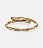 Marina B 18kt yellow gold bangle with rubies and diamonds