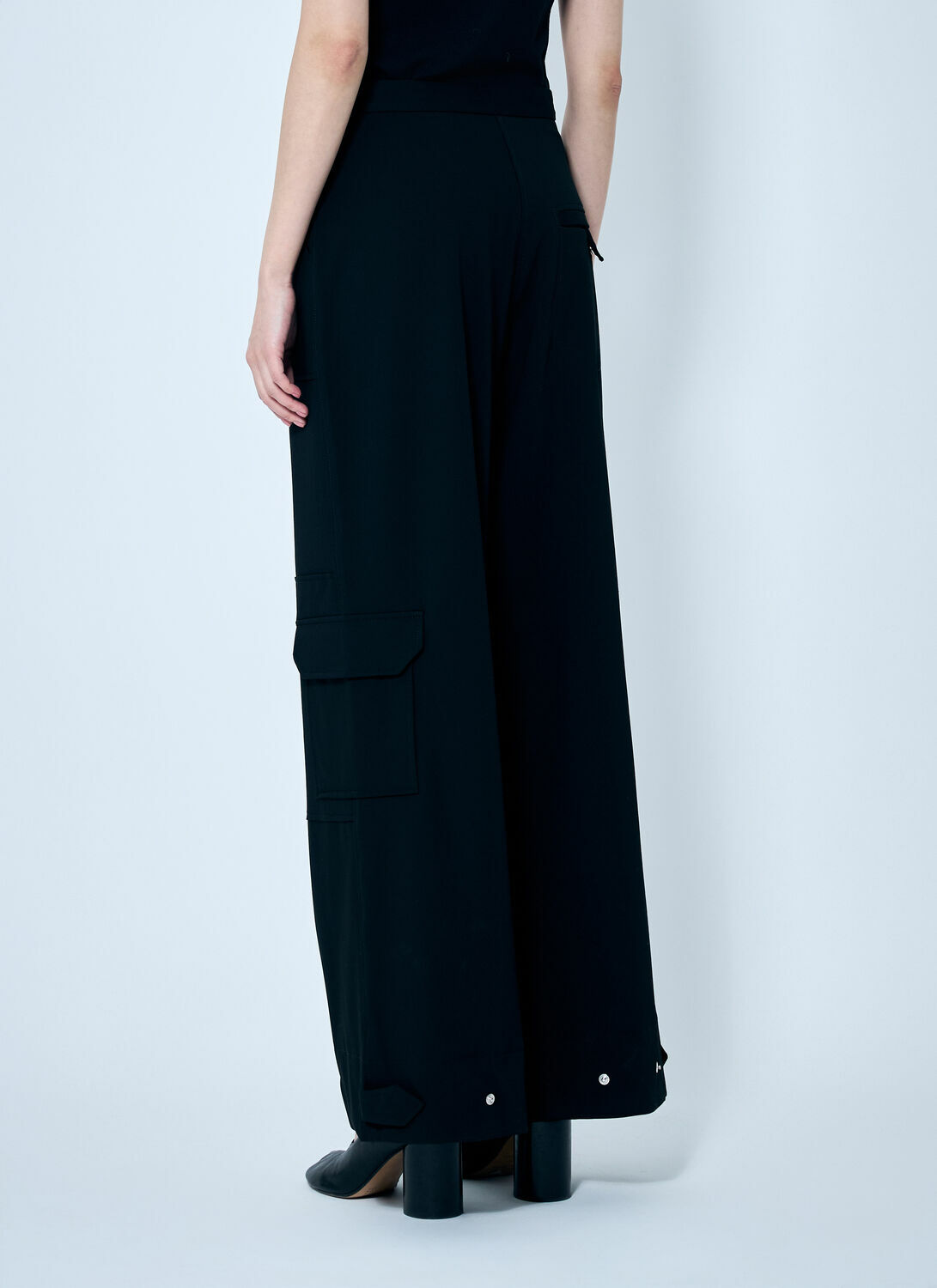 GANNI Solid Twill Suiting Cargo Pants