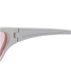 Bonnie Clyde Angel Sunglasses in Silver/Pink