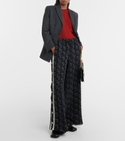 Gucci Cotton and silk tweed trousers