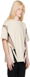 Mugler Beige Illusion T-Shirt