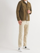 OFFICINE GÉNÉRALE - Swan Garment-Dyed Cotton Overshirt - Green