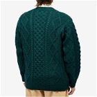 Howlin by Morrison Men's Howlin' Blind Flowers Cable Cardigan in Forest
