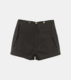 Dion Lee High-rise cotton-blend shorts